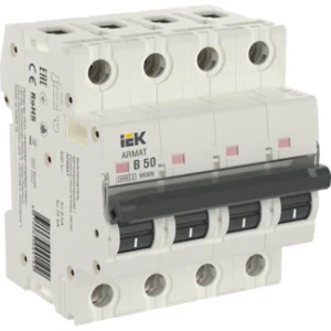 IEK ARMAT Автоматический выключатель M06N 4P B 50А - AR-M06N-4-B050 IEK ARMAT Автоматический выключатель M06N 4P B 50А - AR-M06N-4-B050