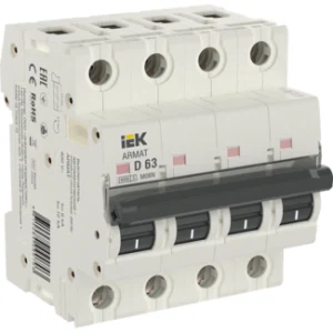 IEK ARMAT Автоматический выключатель M06N 4P D 63А - AR-M06N-4-D063 IEK ARMAT Автоматический выключатель M06N 4P D 63А - AR-M06N-4-D063
