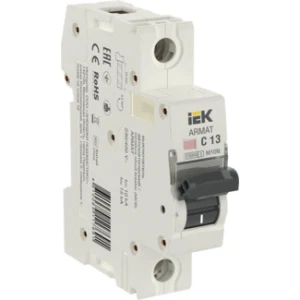 IEK ARMAT Автоматический выключатель M10N 1P C 13А - AR-M10N-1-C013 IEK ARMAT Автоматический выключатель M10N 1P C 13А - AR-M10N-1-C013