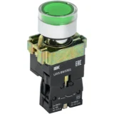 IEK Кнопка управления LAY5-BW3361 с подсветкой зеленый 1з