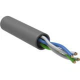 IEK Витая пара U/UTP кат.5E 24AWG 2 пары PVC 1м серый (305м) РФ GENERICA