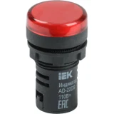 IEK Лампа AD22DS(LED)матрица d=22мм красный 24В AC/DC
