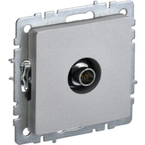 IEK BRITE Розетка TV оконечная РТВ11-0-БрА алюминий - BR-A10-O-K47 IEK BRITE Розетка TV оконечная РТВ11-0-БрА алюминий - BR-A10-O-K47