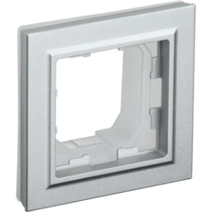 IEK BRITE Рамка 1-местная IP44 РУ-1-БрА-44 алюминий - BR-M12-44-K47 IEK BRITE Рамка 1-местная IP44 РУ-1-БрА-44 алюминий - BR-M12-44-K47