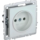 IEK BRITE Розетка 1-местная без заземления без защитных шторок 10А РС10-1-0-БрЖ жемчуг