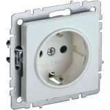 IEK BRITE Розетка 1-местная с заземлением с защитными шторками 16А РС14-1-0-БрЖ жемчуг