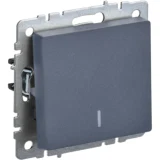 IEK BRITE Выключатель 1-клавишный с индикацией 10А ВС10-1-1-БрМ маренго