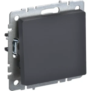 IEK BRITE Выключатель 1-клавишный проходной 10А ВС10-1-6-БрГ графит - BR-V12-0-10-K53 IEK BRITE Выключатель 1-клавишный проходной 10А ВС10-1-6-БрГ графит - BR-V12-0-10-K53