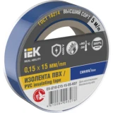 IEK Изолента 0,15х15мм синяя 5м