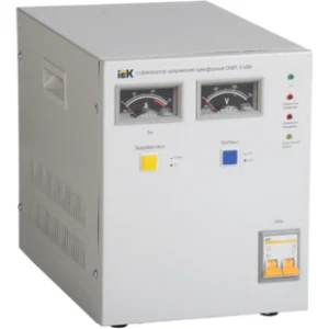 IEK Стабилизатор напряжения однофазный СНИ1-5 кВА - IVS10-1-05000 IEK Стабилизатор напряжения однофазный СНИ1-5 кВА - IVS10-1-05000