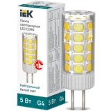IEK Лампа светодиодная CORN капсула 5Вт 12В 4000К керамика G4