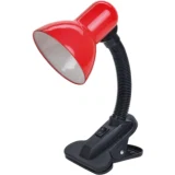 IEK LIGHTING Светильник настольный 1001 на прищепке Е27 красный
