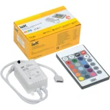 IEK Контроллер с ПДУ ИК RGB 3 канала 12В 2А 72Вт