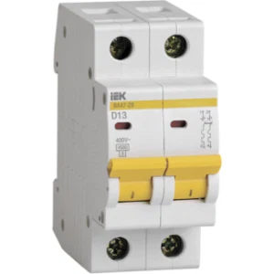 IEK Автоматический выключатель ВА47-29 2Р 13А 4,5кА D - MVA20-2-013-D IEK Автоматический выключатель ВА47-29 2Р 13А 4,5кА D - MVA20-2-013-D