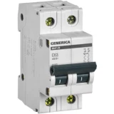 IEK Автоматический выключатель ВА47-29 2Р 63А 4,5кА С GENERICA