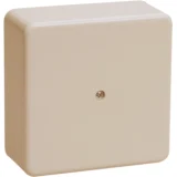 IEK Коробка распаячная КМ41212-02 для открытой проводки 75х75х20мм слоновая кость (6 клемм 6мм2)