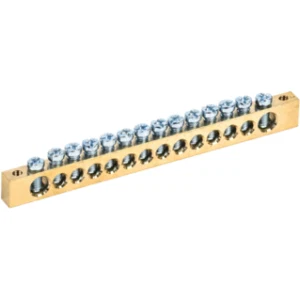 IEK Шина PEN "земля-ноль" 8х12мм 14/2 (14групп/крепеж по краям) - YNN21-14-100 IEK Шина PEN "земля-ноль" 8х12мм 14/2 (14групп/крепеж по краям) - YNN21-14-100